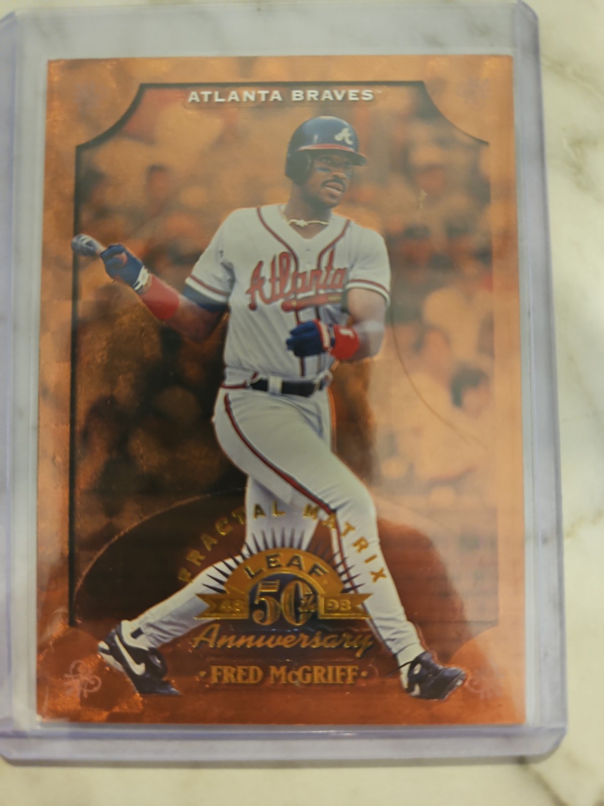 1998 Leaf - Fred McGriff #137 Fractal Matrix Bronze Atlanta Braves