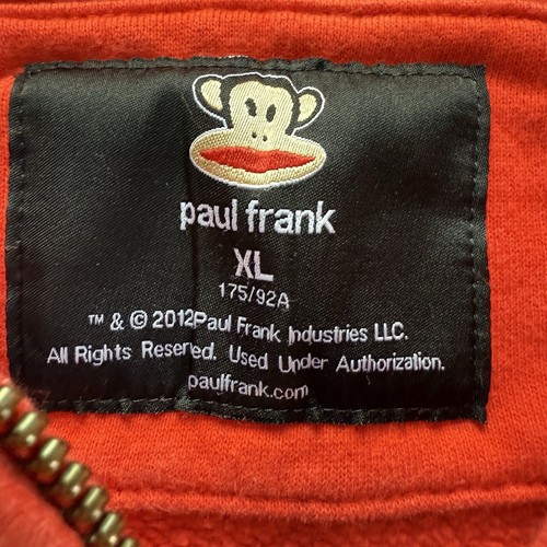 Paul Frank Felpa con Cappuccio Arancione Felpa Giacca Scimmia Pilota Aereo Bambini XL - Foto 14 di 15