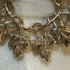Sarah Coventry "Garland"  Silver Gold Tone Leaves Pin & Clip Earrings Set 1968 — photo 5