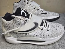 Nike Kd 14 Tb Promo Shoes Mens Size 8.5 White Oreo Basketball Comfort Sneakers