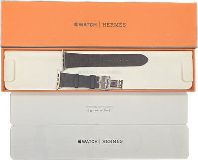 Apple Watch Hermès Armband 45mm & 44/46/49 MTHX3ZM/A Noir Kilim / Schwarz