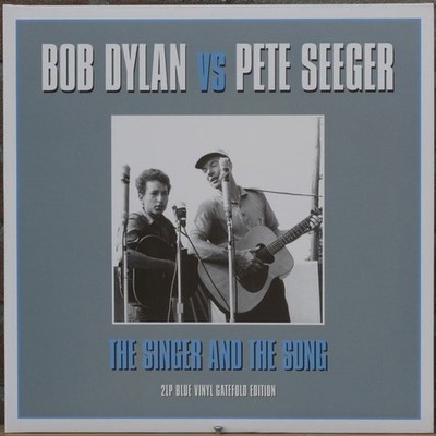 Bob Dylan v Pete Seeger The Singer And The Song 2xLP Blue Vinyl 2014 Mint Sealed