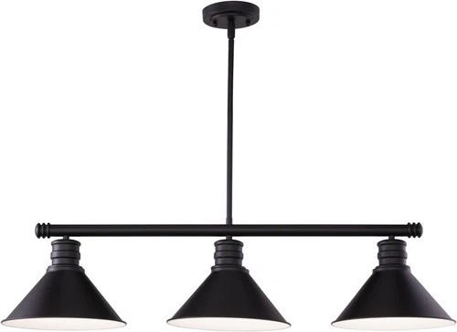Vaxcel Lighting H0269 Akron 3 Light 36"W Linear Chandelier - Bronze - Picture 1 of 12