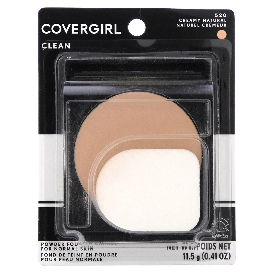 Clean, Powder Foundation, 520 Creamy Natural, 0.41 oz (11.5 g) - Image 2 of 4