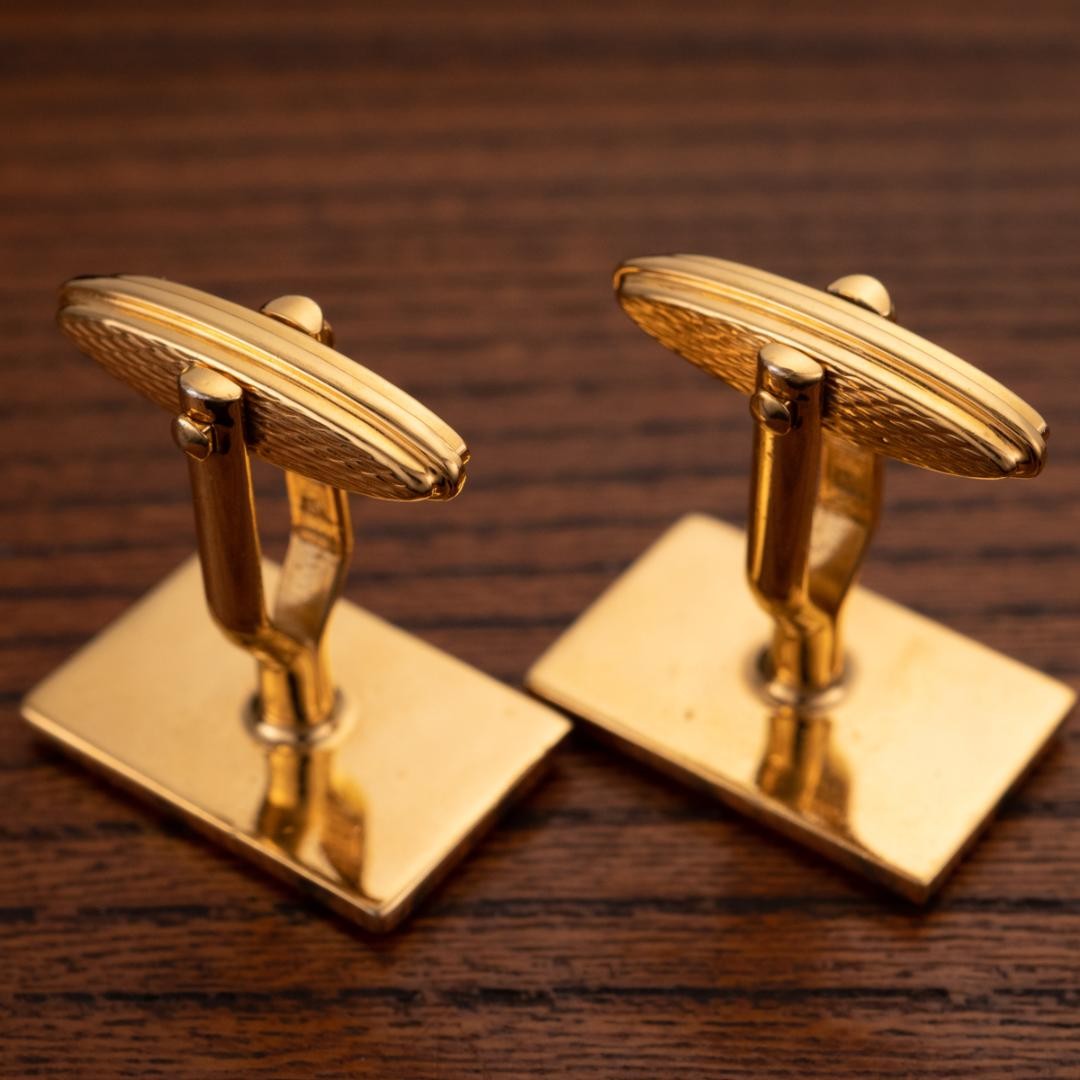 Dunhill Cufflinks No case Rectangular Shape Strip… - image 7