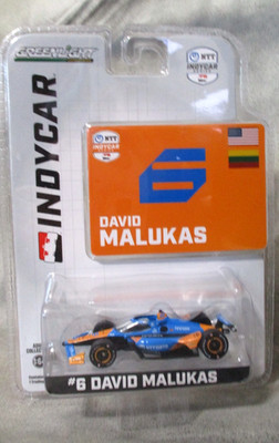 Greenlight IndyCar David Malukas NTT Data Race Car  1:64  w/Rubber Tires