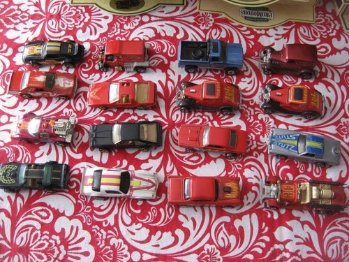 NICE COLLECTION OF 16 RARE VINTAGE  MATTEL BLACKWALL HOTWHEELS FROM THE 1970'S
