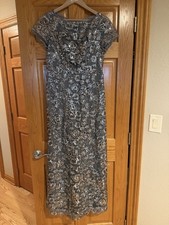 Special Occassion, Mother of the Bride Dress Silver Medium