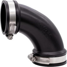 Inc. PQL-400 4-Inch 90 Degree Qwik Ell Elbow Flexible PVC Elbow for 90 Degree Ca