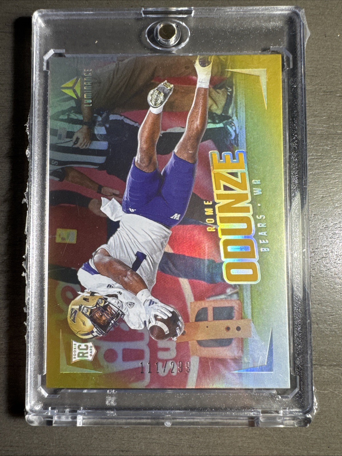 2024 Panini Luminance - Rome Odunze #185 Gold /299 (RC)