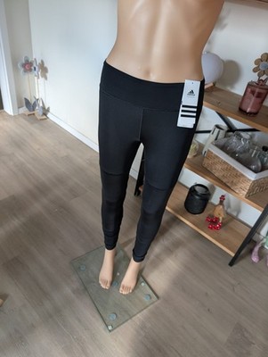 Adidas Damen Tights Gr. S Schwarz Climalite Training Leggings Mesh Performance