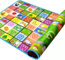 Baby Crawling Mat Double-Sided Foam Waterproof Floor Mat Drawing Alphabet Figure
