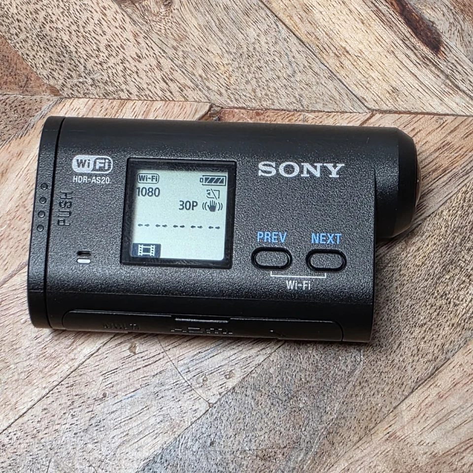 Sony HDR-AS20 11.9 Mega Pixel Exmor SteadyShot Full 1080 P w/ Water Proof Case - Image 2 of 4