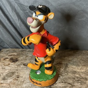 Walt Disney world Tigger golf player bobblehead figurine 10" vintage