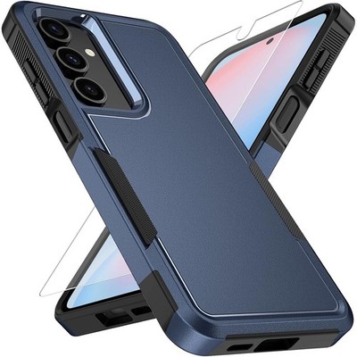 For Samsung Galaxy A17 5G Case Shockproof Phone Dual Layer Cover +Tempered Glass