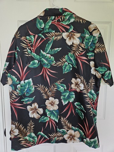 Camisa HILO HATTIE Hombre Grande 100% Poliéster Hawaiana Aloha Hecha en USA - Imagen 2 de 5