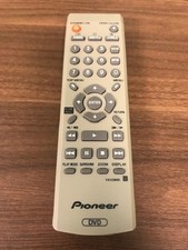 Pioneer DVD Replacement Remote Model VXX2865 Gray Wireless Grey Very Good