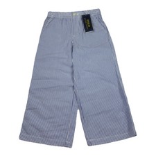 Polo Ralph Lauren Girls Prepster Seersucker Pants Sz 6 Blue/White Stripe NWT 80