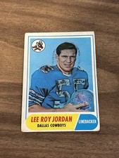 1968 Topps Football #207 Lee Roy Jordan Dallas Cowboys Alabama