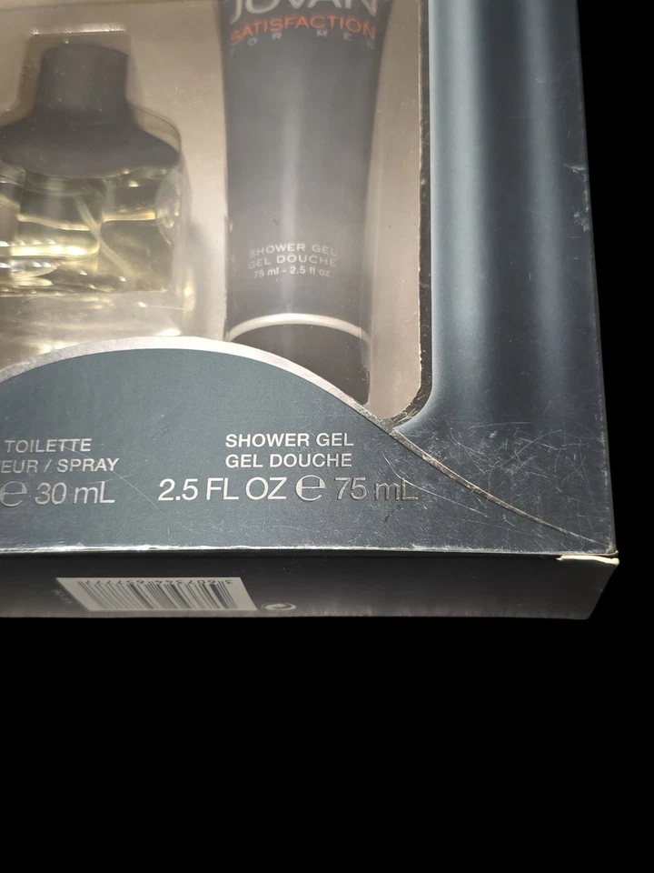 Jovan Satisfaction for Men Set de Regalo EDT 1 oz + Gel de Ducha 2.5 oz Nuevo Sellado Foto 3 de 4