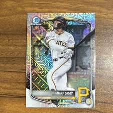 Bowman 2025 Draft Murf Gray Chrome Mojo Refractor 1st Bowman Pirates #BDC-108