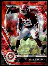 2021 Panini Prizm Draft Picks Collegiate #140 Dylan Moses Red Ice