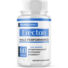 (1 Pack) Erecton for Men Advanced Max Formula Vitamin Supplement 60 Capsules