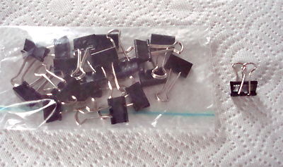 Document Binder Clips Small Black LOTS OF 40 | eBay