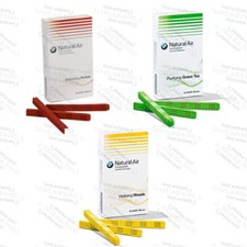 Car Natural Air Refill Kit Freshener Stick For Bmw Green Red Yellow 3 Sets