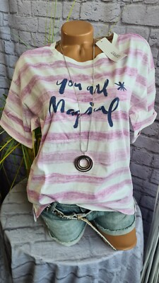 Esprit Shirt Bluse Tunika Kurzarm Damen gestreift Gr. M bis XXL (2939) NEU