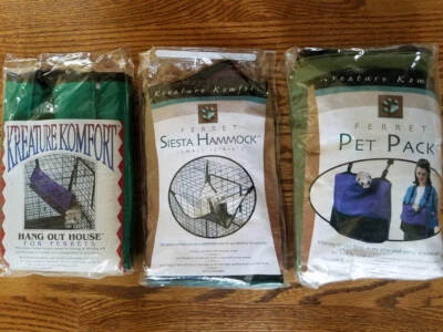CADDIS PET PRODUCTS Pet Pack AND Hang Out House AND Hammock Bedding Ferrets Hamsters Rats Squirrels