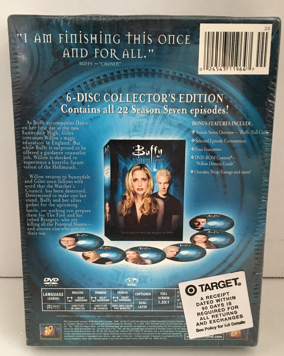 その他 Buffy Vampire Slayer: Season 7 [DVD] Buffy The Vampire Slayer: Season 7 (DVD) - Walmart.com