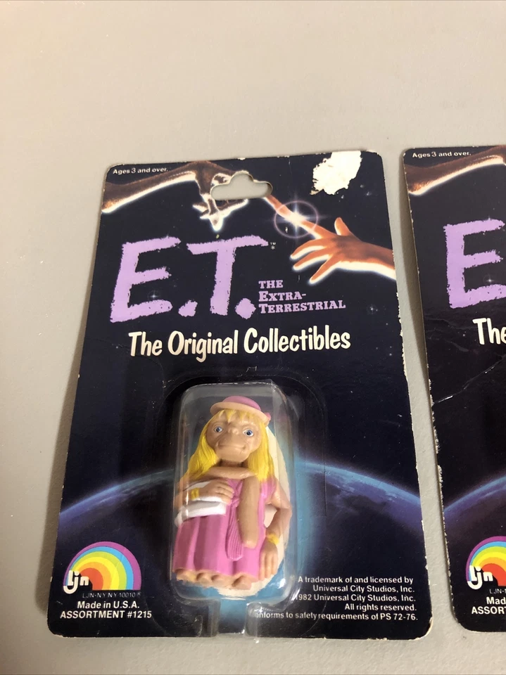 1982 E.T. EL EXTRA TERRESTRE LOS COLECCIONABLES ORIGINALES SOSTENIENDO PALOMITAS DE MAÍZ Y VESTIDO Foto 3 de 4