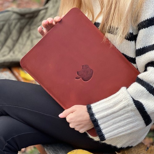 Skórzane etui na 13 macbook Air 13 macbook Pro 13 cali rękaw 2018-2025 - Zdjęcie 17 z 19