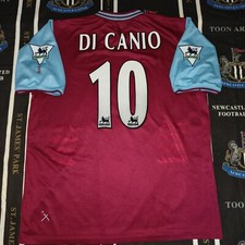 West Ham United Home Football Shirt Jersey 2001 2003 Paolo Di Canio Fila Size XL