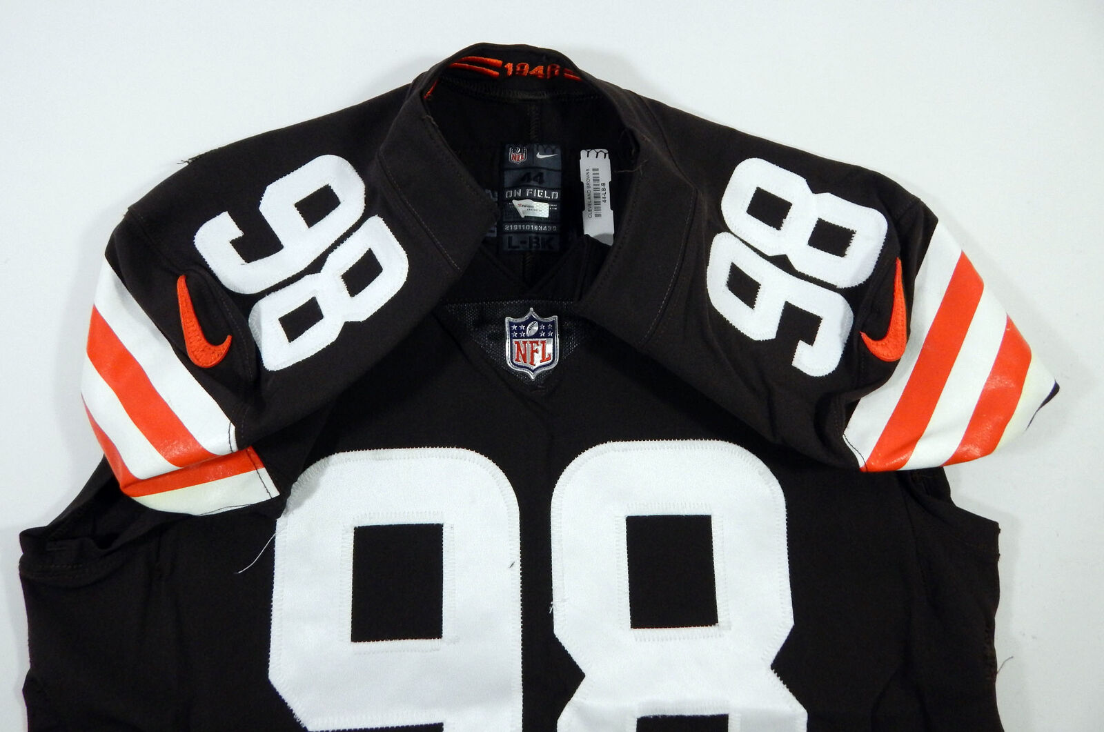 Nike Cleveland Browns No98 Sheldon Richardson Brown Team Color Men's Stitched NFL Limited Therma Long Sleeve Jersey