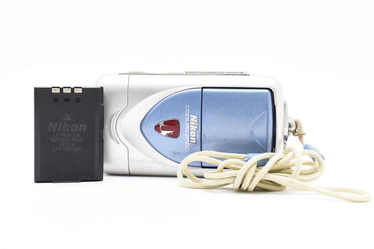 Nikon CoolPix 2500 2.0MP 3x Zoom Digital Camera Silver Blue