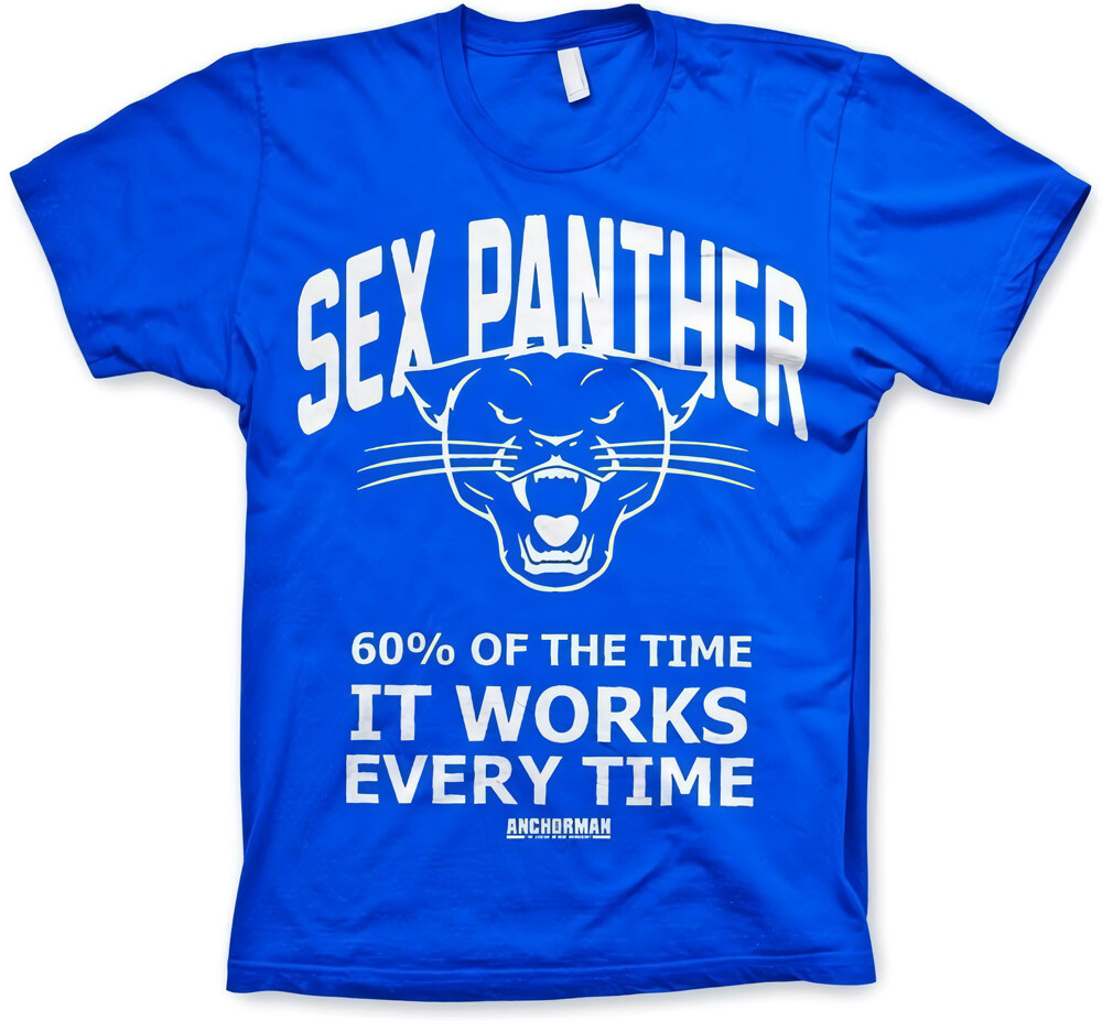 Футболка ведущего Sex Panther синего цвета