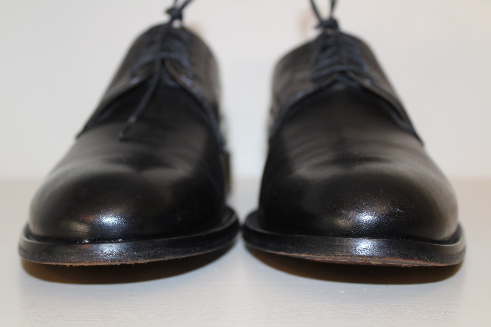 Men's Oxford Shoes Sz 10.5 M Black Leather Mercanti F… Gem