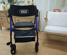 Walkers for Seniors, Rollator Walker with SeatSupports 330lb, 8" Big Wheels-used