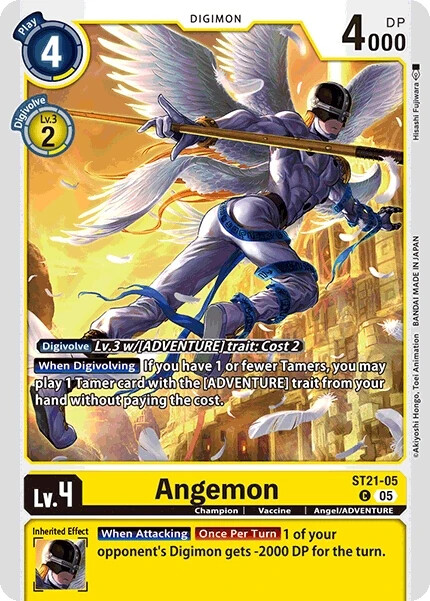 Angemon ST21-05 C NM Digimon Card Game