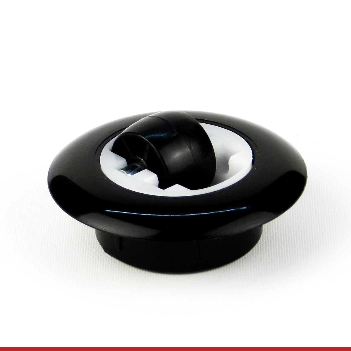 Set Of 4 Designer Furniture Castors | Modern Minimalist Wheels Or Feet For Cabinets And Boxes. | Plate Fitting. Black Or White | Chop Shop - View #9