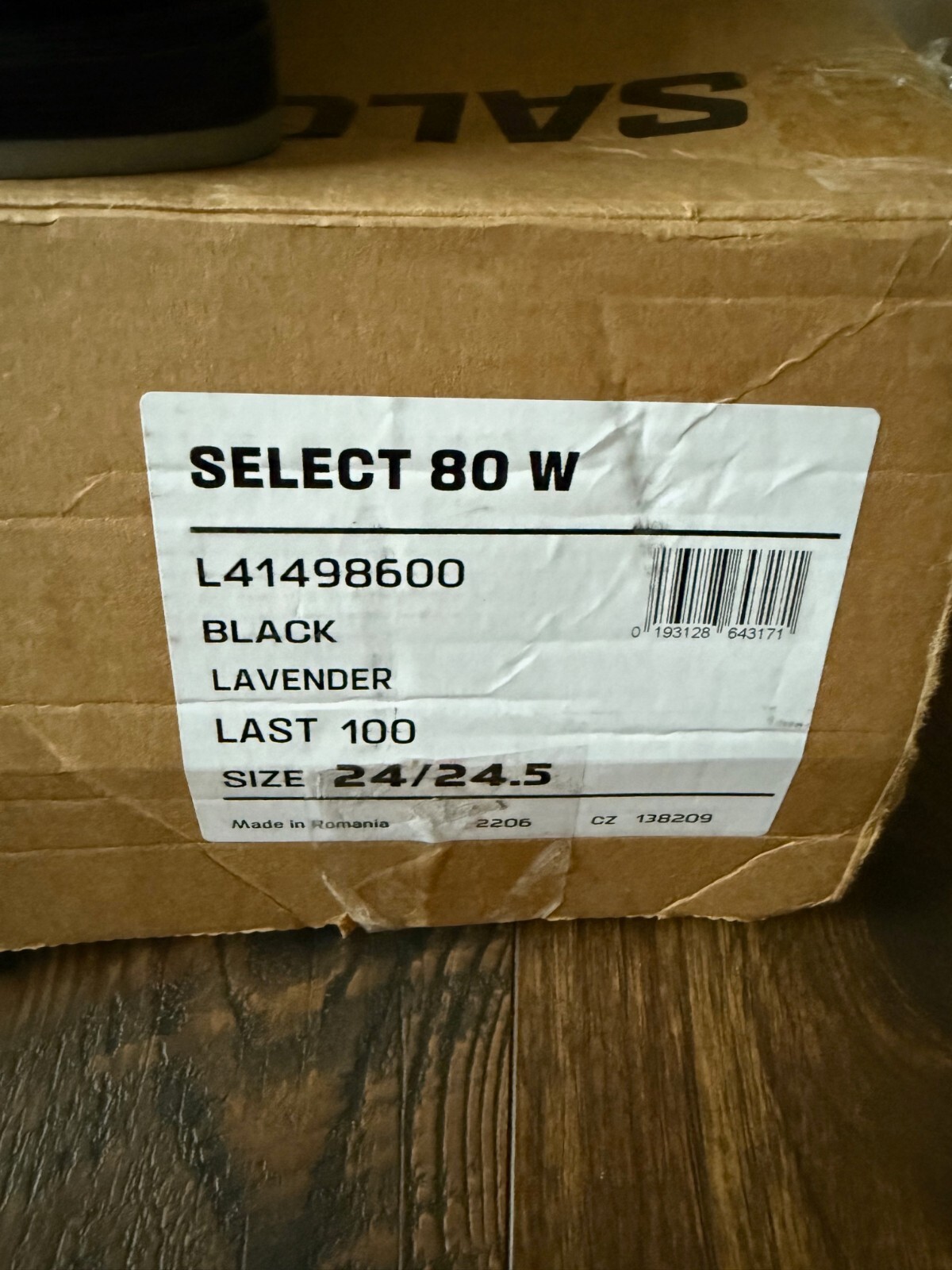 NUOVO Salomon Select 80 Donna 2023 Nero Lavanda Mondo 24 24 5