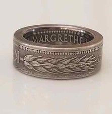 Denmark Coin Ring Denmark 10 Kroner Ring Handmade Ring Travel Gift Uniqu