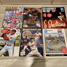 Cleveland Indians 7 Magazine Lot OFFICIAL 1996 Yearbook Stop N Shop 1994-1996