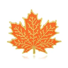 Maple Tree Leaf Hard Enamel Lapel Pin