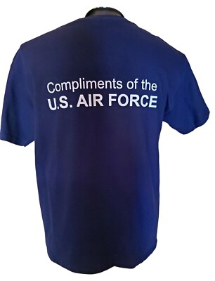 US AIR FORCE Shirt  Mens Large  GOT FREEDOM  Compliments of US Air Force T Shirt
