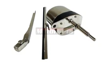 Stainless Windshield Wiper Motor Blade Kit Boat Chevy Ford GM 12V Jeep Mopar Rod