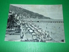 Postcard Alassio - Beach and Pier 1957 ca