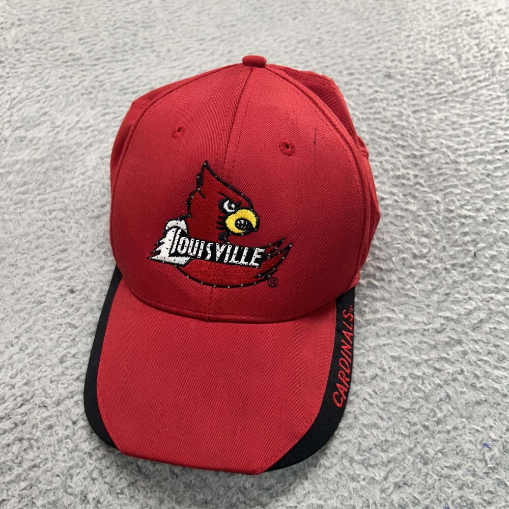 Louisville Cardinals Cap  Hat Men One Size Strapback  UofL Lighted Fibor Optics